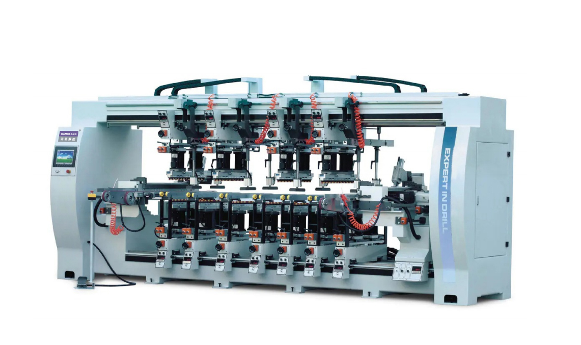 新款側(cè)孔機(jī)自動(dòng)側(cè)孔鉆木工排鉆的控制面板各按鍵的功能介紹